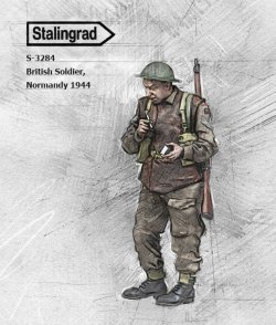 画像1: スターリングラード[ST3284]1/35 WWII イギリス タバコを吸う歩兵 ノルマンディー1944