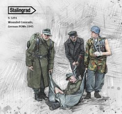画像1: スターリングラード[ST3291]1/35 WWII ドイツ 傷ついた戦友 ドイツ軍捕虜 1945年(4体入)