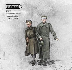 画像1: スターリングラード[ST3293]1/35 WWII ドイツ 「ヒーローとヒーラー」負傷兵と女性看護師 1945年(2体入)