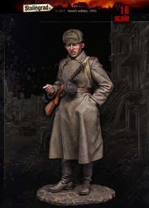 画像1: スターリングラード[ST603]1/16 WWII 露/ソ タバコを吸うソビエト軍兵士 1945 (1)