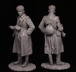 画像5: スターリングラード[ST603]1/16 WWII 露/ソ タバコを吸うソビエト軍兵士 1945