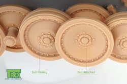 画像3: T-Rex Studio[TR35072]1/35 WWII ドイツパンター戦車ゴム付転輪セット(2種類 各6個)