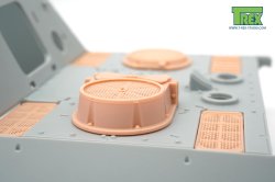 画像3: T-Rex Studio[TR35121]1/35 WWII ドイツ パンサーG型後期型/ヤークトパンサーG2型用ラジエター吸排気口装甲グリルセット メッシュ付