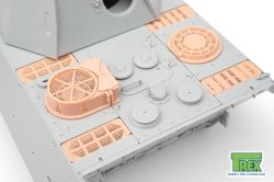 画像7: T-Rex Studio[TR35121]1/35 WWII ドイツ パンサーG型後期型/ヤークトパンサーG2型用ラジエター吸排気口装甲グリルセット メッシュ付