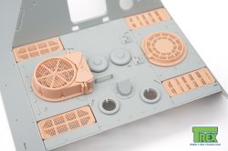 画像9: T-Rex Studio[TR35121]1/35 WWII ドイツ パンサーG型後期型/ヤークトパンサーG2型用ラジエター吸排気口装甲グリルセット メッシュ付