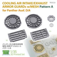 T-Rex Studio[TR35123]1/35 WWII ドイツ パンサー戦車D/A型用 ラジエーター吸排気口グリルセット パターンA