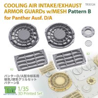 T-Rex Studio[TR35124]1/35 WWII ドイツ パンサー戦車D/A型用 ラジエーター吸排気口グリルセット パターンB
