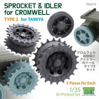 T-Rex Studio[TR35172]1/35 WWII イギリス クロムウェル巡航戦車用起動輪/誘導輪セット タイプ2(タミヤ用)