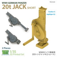 T-Rex Studio[TR35181]1/35 WWII ドイツ 戦車用20tジャッキ ショートタイプ(2個入)