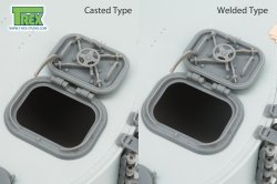 画像3: T-Rex Studio[TR35208]1/35 WWII ドイツ タイガーI重戦車初期型用 装填手ハッチ 鋳造/溶接タイプ2in1(2個入)