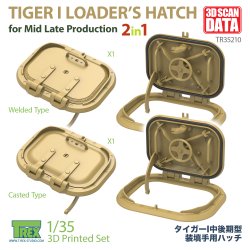 画像1: T-Rex Studio[TR35210]1/35 WWII ドイツ タイガーI重戦車中期型用 装填手ハッチ 鋳造/溶接タイプ2in1(2個入)