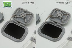 画像3: T-Rex Studio[TR35210]1/35 WWII ドイツ タイガーI重戦車中期型用 装填手ハッチ 鋳造/溶接タイプ2in1(2個入)