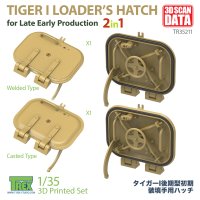 T-Rex Studio[TR35211]1/35 WWII ドイツ タイガーI重戦車後期型初期用 装填手ハッチ 鋳造/溶接タイプ2in1(2個入)
