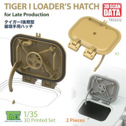 画像1: T-Rex Studio[TR35212]1/35 WWII ドイツ タイガーI重戦車後期型用 装填手ハッチ 2ピースタイプ(2個入)