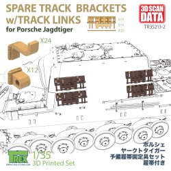 画像1: T-Rex Studio[TR35213-2]1/35 WWII ドイツ ヤークトタイガー ポルシェ型用 予備履帯ブラケットセット(予備履帯15セット入)