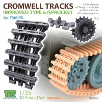 T-Rex Studio[TR85063]1/35 WWII イギリス クロムウェル巡航戦車用 改良型履帯 起動輪付(タミヤ用)