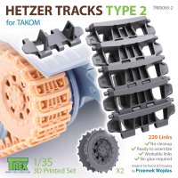 T-Rex Studio[TR85065-2]1/35 WWII ドイツ ヘッツァー駆逐戦車用履帯 Type2 起動輪付(タコム用)