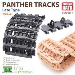 画像1: T-Rex Studio[TR86017]1/16 WWII ドイツ パンター戦車用可動履帯 後期型