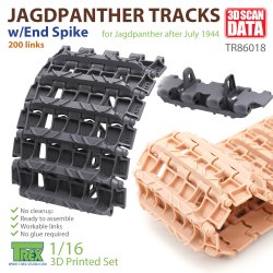 画像1: T-Rex Studio[TR86018]1/16 WWII ドイツ ヤークトパンター駆逐戦車用可動履帯(エンドスパイク付)