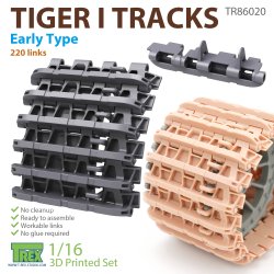 画像1: T-Rex Studio[TR86020]1/16 WWII ドイツ タイガーI重戦車可動履帯 初期型