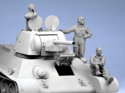 画像1: TANK[T-35001]1/35 WWII露 戦車兵(夏)1943-45.(3体)