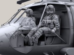 画像10: Live Resin[LRM35024]1/35 HH-60G Pave Hawk helicopter crew set - Pilot 1