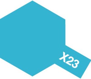 画像1: アクリルミニ X-23 クリヤーブルー (1)