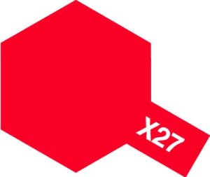 画像1: アクリルミニ X-27 クリヤーレッド (1)
