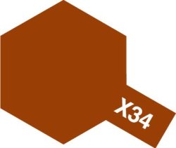 画像1: アクリルミニ X-34メタリックブラウン