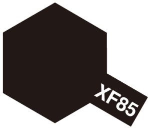 画像1: アクリルミニ XF-85 ラバーブラック (1)