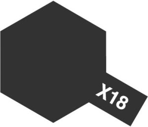 画像1: エナメル X-18 セミグロスブラック (1)