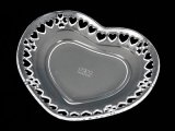 ミニチュア食器 ハートのお皿(透明87ミリ)