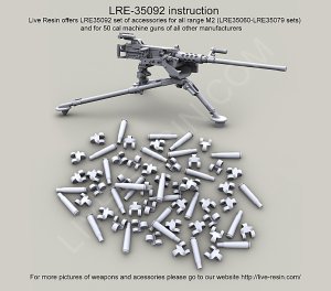画像1: Live Resin[LRE35092]M2 Browning .50 Caliber Machine Gun belt links set (1)