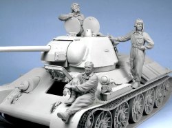 画像5: TANK[T-35001]1/35 WWII露 戦車兵(夏)1943-45.(3体)
