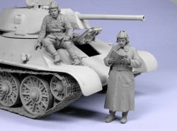 画像2: TANK[T-35045]1/35 WWII露 戦車将校 (冬)1941-42 (2体)