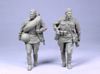 TANK[T-35058]1/35 WWII露 機関銃手&デグチャレフ機関銃(夏)1941 (2体)