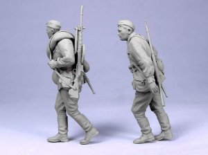 画像4: TANK[T-35058]1/35 WWII露 機関銃手&デグチャレフ機関銃(夏)1941 (2体) (4)