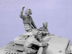 画像4: TANK[T-35088]1/35 WWII独 戦車兵 アフリカ軍団 #2 1941 (3体)