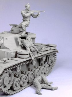 画像3: TANK[T-35090]1/35 WWII独 戦車兵「脱出」(夏)41-44 (3体)