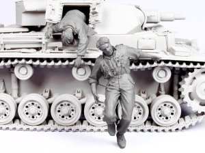 画像1: TANK[T-35091]1/35 WWII独 戦車兵「脱出」#2 (夏)41-44 (2体) (1)