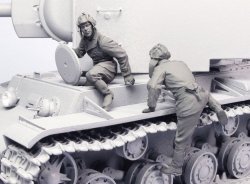 画像1: TANK[T-35093]1/35 WWII露 戦車兵KV-1, KV-2 (夏-秋)1941-42 (2体)