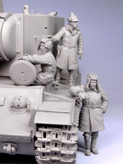 画像4: TANK[T-35095]1/35 WWII露 戦車兵KV-2 (冬)1939-44 (3体)