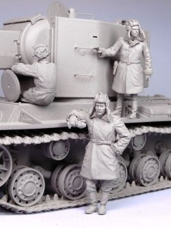 画像8: TANK[T-35095]1/35 WWII露 戦車兵KV-2 (冬)1939-44 (3体)