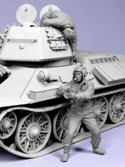 画像4: TANK[T-35114]1/35 WWII露 戦車兵「脱出」#2 1943-45 (2体)