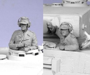 画像1: TANK[T-35115]1/35 WWII独 戦車長と操縦兵 1943-45 (2体) (1)