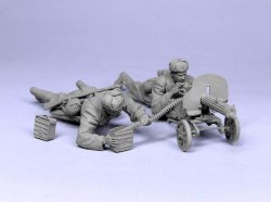 画像2: TANK[T-35117]1/35 WWII露 マキシム機関銃クルー(外套姿) 1943-45 (2体)