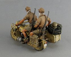 画像4: TANK[T-35131]1/35 WWII独 モーターバイク兵 I  アフリカ軍団