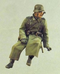 TANK[T-35137]1/35 WWII独 歩兵 バイク搭乗中(冬)1941-44 (1体)