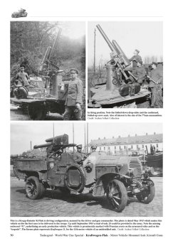 画像4: Tankograd[TG-WWI 1015]第一次世界大戦スペシャル クラフトワーゲン・フラック ドイツ軍の「K-Flak」 車載式/トレーラー式対空砲 999部限定出版