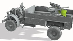 画像3: サンダーモデル[TB35306]1/35 英・LRDGフォードF-30ガントラック・37mmボフォース砲搭載